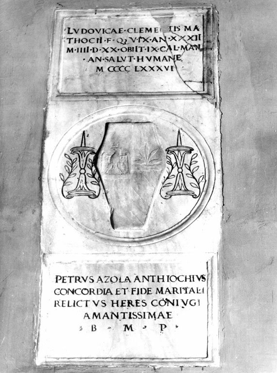 lapide tombale - ambito romano (sec. XV)
